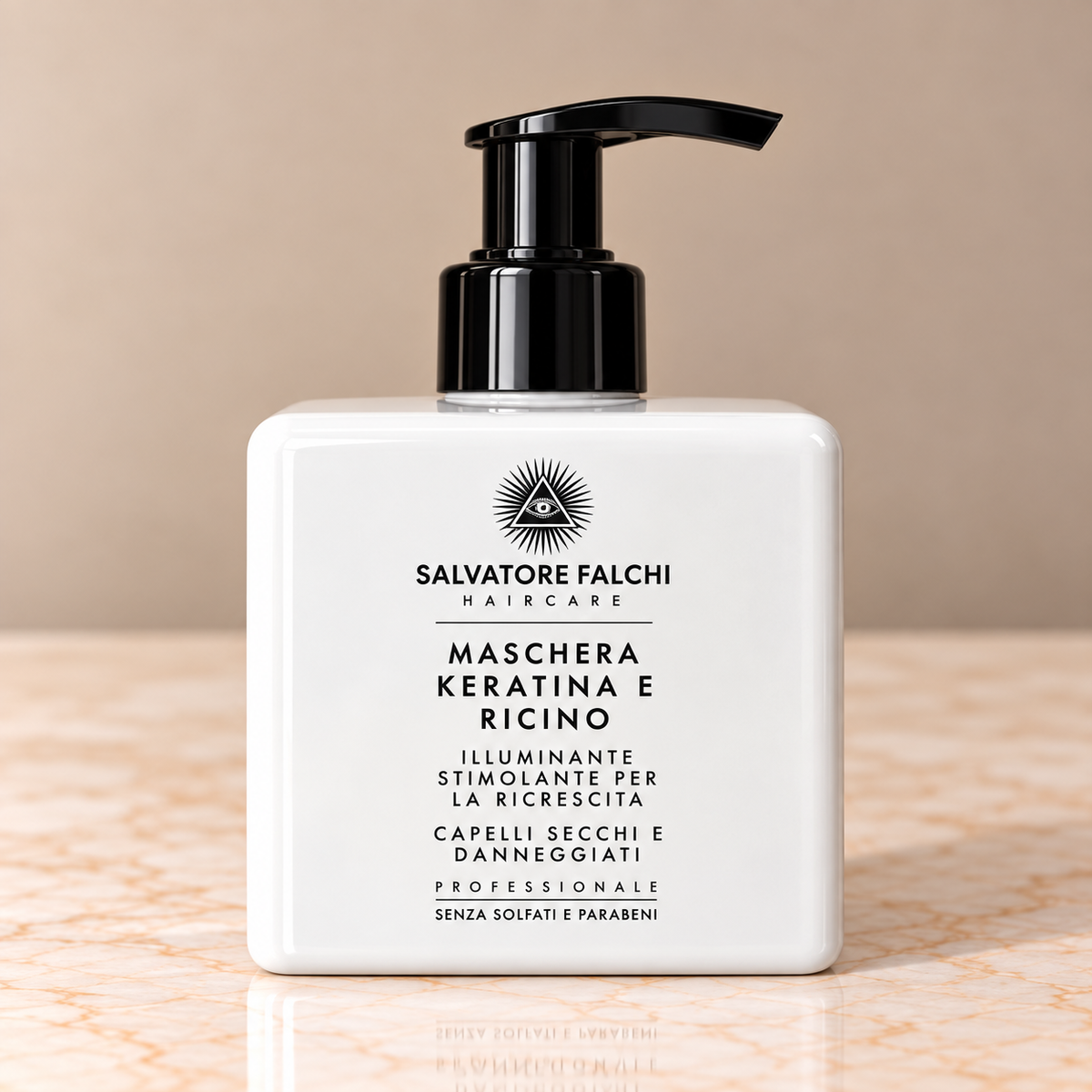 Maschera Keratina e Ricino – Illuminante e Nutriente